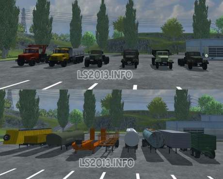 Kraz and Trailers Pack v 2.0 460x368 Kraz and Trailers Pack v 2.0