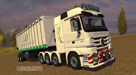 Mercedes Actros MP 3 Champagne Cereales Edition+Trailer v 1.0 1 460x255 Mercedes Actros MP3 Champagne Cereales Edition + Trailer v 1.0